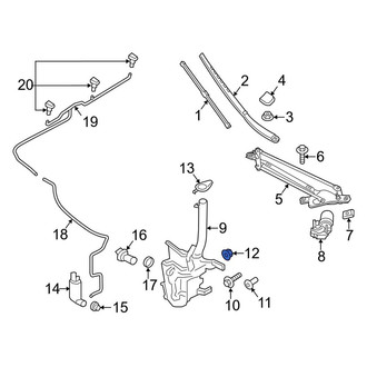 Lincoln OE - Washer Fluid Reservoir Nut