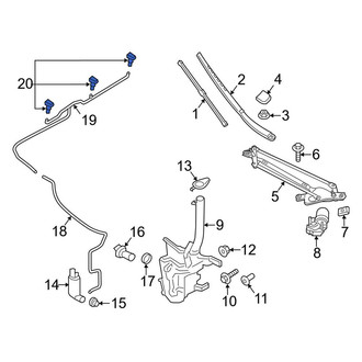 Lincoln OE - Front Windshield Washer Nozzle