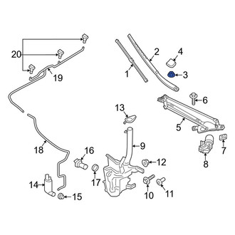 Lincoln OE - Wiper Arm Nut