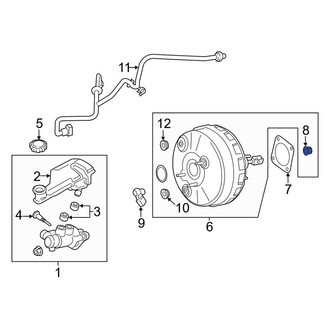 Lincoln OE - Power Brake Booster Nut