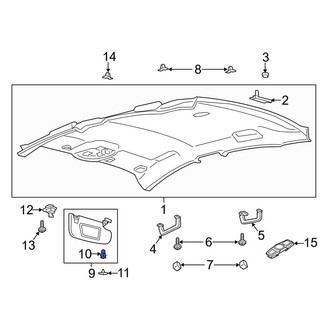 Lincoln OE - Sun Visor Clip