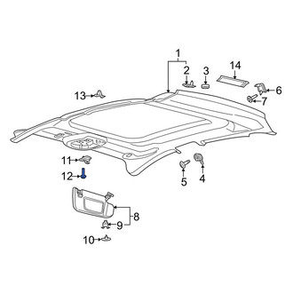 Lincoln OE - Sun Visor Holder Screw