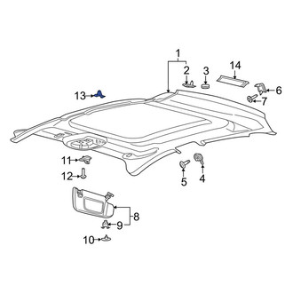 Lincoln OE - Sun Visor Holder Nut
