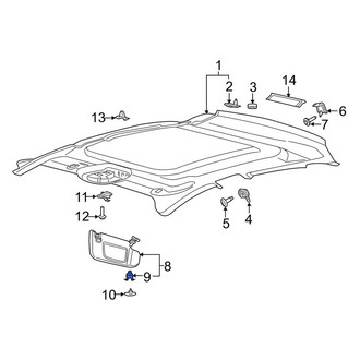Lincoln OE - Sun Visor Clip