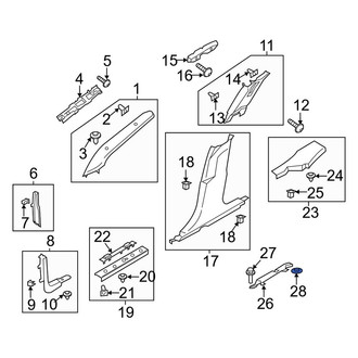 Lincoln OE - Mud Flap Nut