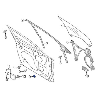 Lincoln OE - Window Regulator Guide Nut