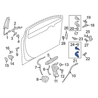 Lincoln OE - Front Left Lower Door Hinge