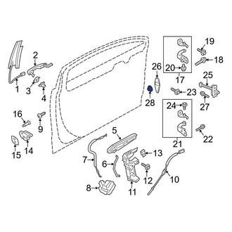 Lincoln OE - Door Check Nut