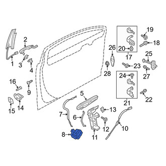 Lincoln OE - Front Left Door Latch Assembly