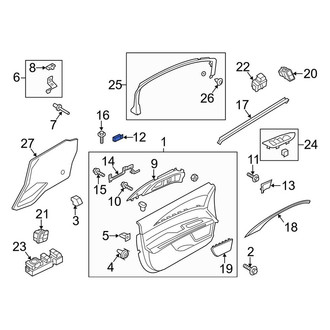 Lincoln OE - Door Interior Trim Panel Nut