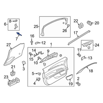 Lincoln OE - Door Interior Trim Panel Rivet