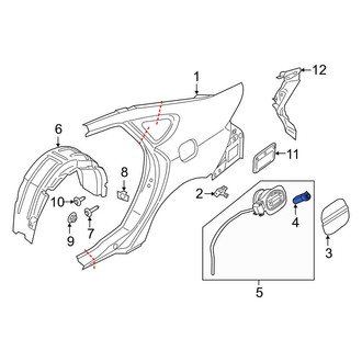 Lincoln OE - Fuel Door Spring