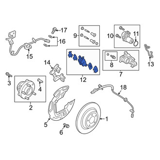 Lincoln OE - Rear Disc Brake Pad Set