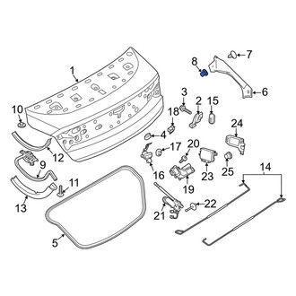 Lincoln OE - Quarter Panel Splash Shield Clip