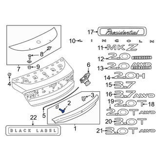 Lincoln OE - GPS Navigation Control Module Screw