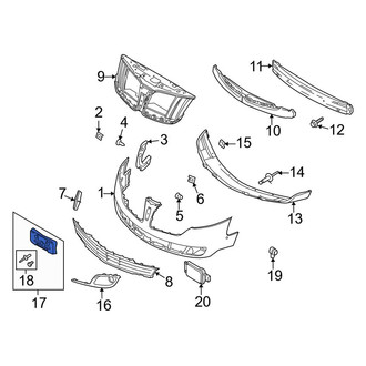 Lincoln OE - Front License Plate Bracket
