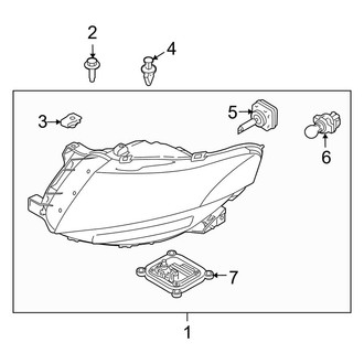 Lincoln OE - Front Lamps - Headlamp Components