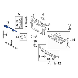 Lincoln OE - Front Upper Radiator Support Air Deflector
