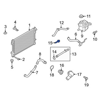 Lincoln OE - Engine Coolant Pipe Bolt