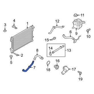 Lincoln OE - Upper Radiator Coolant Hose