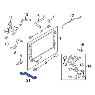 Lincoln OE - Upper Radiator Coolant Hose