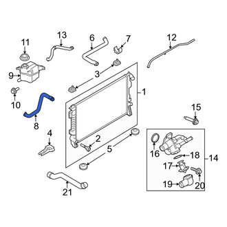 Lincoln OE - Lower Radiator Coolant Hose