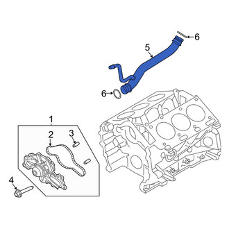 Lincoln OE - Upper Radiator Coolant Hose