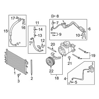 Lincoln OE - Air Conditioner & Heater - Condenser, Compressor & Lines