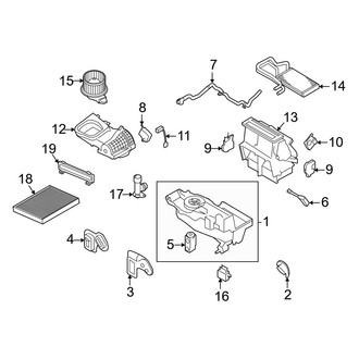 Lincoln OE - Air Conditioner & Heater - Evaporator & Heater Components