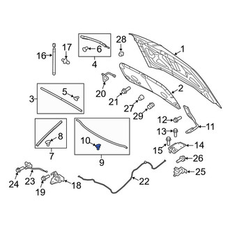Lincoln OE - Hood Seal Clip