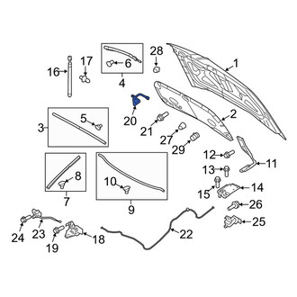 Lincoln OE - Front Hood Latch Striker Plate