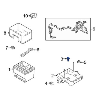 Lincoln OE - Floor Pan Heat Shield Bolt