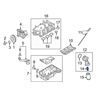 Lincoln OE - Engine Oil Filter Adapter Stud