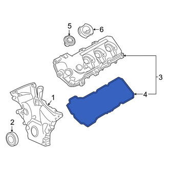 Lincoln OE - Left Engine Valve Cover Gasket