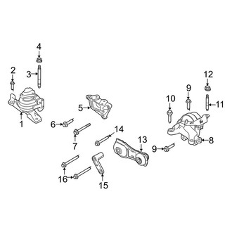 Lincoln OE - Engine / Transaxle - Engine & Transmission Mounting (3.5L)