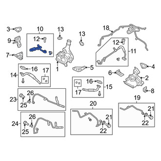 Lincoln OE - Right Turbocharger Oil Line