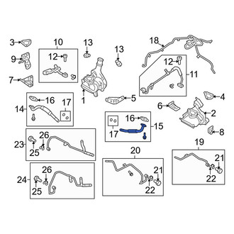 Lincoln OE - Left Turbocharger Oil Line