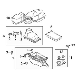 Lincoln OE - Engine / Transaxle - Air Intake (From 12/08/2009), (3.7L)