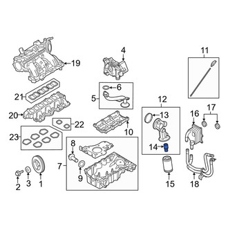 Lincoln OE - Engine Oil Filter Adapter Stud