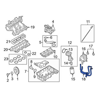 Lincoln OE - Engine Oil Cooler Hose Assembly
