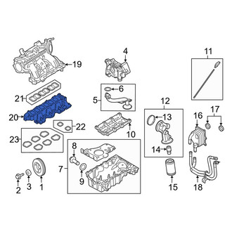 Lincoln OE - Lower Engine Intake Manifold
