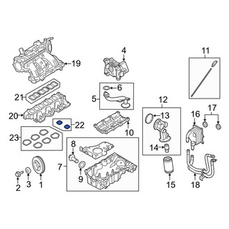 Lincoln OE - Lower Engine Intake Manifold Gasket