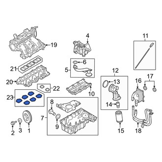 Lincoln OE - Lower Engine Intake Manifold Gasket