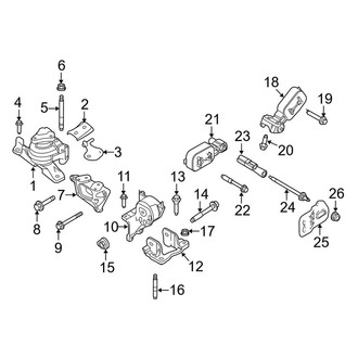 Lincoln OE - Engine / Transaxle - Engine & Transmission Mounting (3.7L)