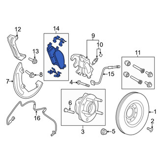 Lincoln OE - Front Disc Brake Pad Set