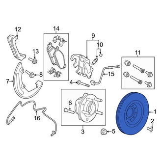 Lincoln OE - Front Disc Brake Rotor