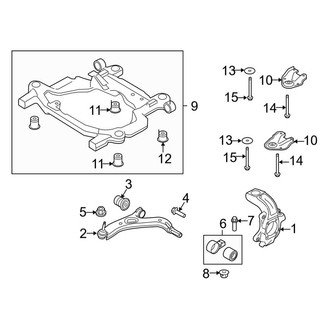 Lincoln OE - Front Suspension - Suspension Components (3.5L / 3.7L)