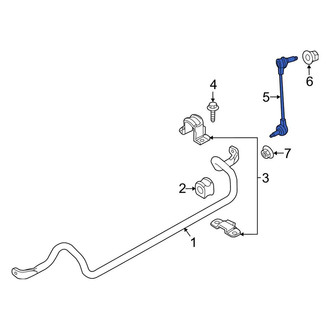 Lincoln OE - Front Right Suspension Stabilizer Bar Link