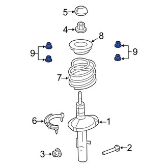 Lincoln OE - Suspension Strut Mount Nut