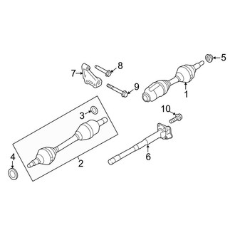 Lincoln OE - Front Suspension - Drive Axles
